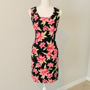 SAG HARBOR PETITE Sleeveless Sheath Dress Floral